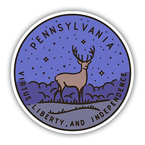 Squiddy Pennsylvania - Vinyl Sticker Decal for Phone, Laptop, Water Bottle (3
