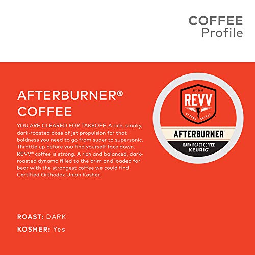 Image of REVV Afterburner, Single-Serve Keurig K-Cup Pods, Dark Roast Coffee, 60 Count