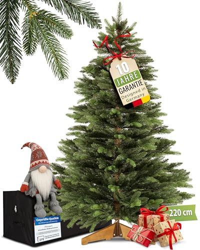 PFLANZWERK® Premium KÜNSTLICHER Weihnachtsbaum NORDMANNTANNE mit...