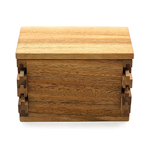 Bsiri Secret Wooden Gift Cash 3D Puzzles For Adults Treasure Safe Hidden Money Heart Stash Toy Box Compartment Kids Ages Adults Brain Teaser Mystery Lock Magic Tricks #TOP7