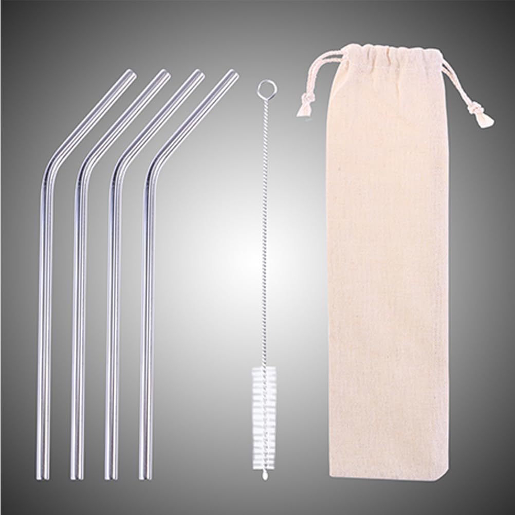 UPKOCH Reusable Straw Carrying Pouch 40-Pack Linen Drawstring Bags for Drinking Straw Storage Cutlery Organizer Travel Kitchen Accessory Foldable Case for Reusable Straws