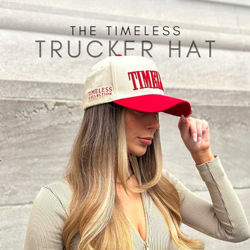 Image of Vintage Fashion Trucker Hat | Men & Women | Trendy Cute Retro Red Caps for Country & Western | Camo Fur Cotton | Snapback