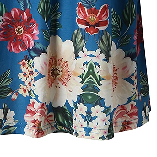 Briskorry Damestrui met bloemenprint, tweedelig, elegant, casual, vintage, elegant, casual, T-shirt, vrije tijd, losse jumper, shirt - Image 7