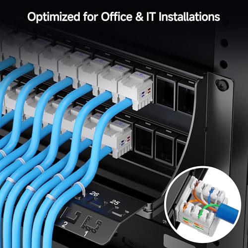 Image of Cable Matters Rackmount or Wall Mount 2U 48 Port Keystone Patch Panel with Cable Management and Support Bar, 19-inch Blank Patch Panel for Keystone Jacks