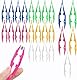 Kunststoff Pinzetten,20 PCS PlastikpinzetteErste Mehrfarbig Pinzette Kunststoff 4 Zoll/10cm Plastikperlen Pinzette,Pinzette Kinder für Perlen Kinder Handmade DIY Handwerk