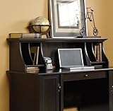 Sauder Edge Water Hutch, Estate Black Finish