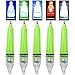 FUSIGO Underwater Fishing Light LED Deep Drop Fishing Light Waterproof Blinking Light Attractants Fishing Lamp Tools for Attracting Bait Lures 4.7in 6.7in (Green, 6.7inch-4pcs)