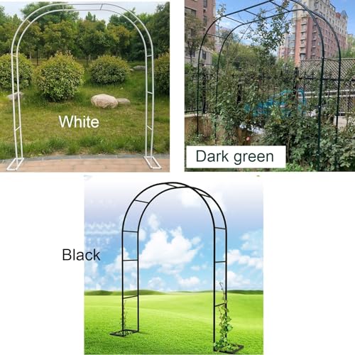 Arco de metal para jardín y plantas trepadoras, tubo de 19 mm con altura ajustable hasta 3 m 3