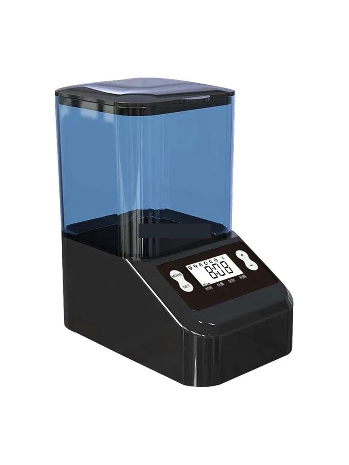 Mangiatoia per pesci da stagno, Alimentatore automatico, Alimentatore, Acquario, Allevamento ittico, Koi, Pesce drago, Mangime, Mangime for pesci, Alimentazione temporizzata(Noir)
