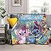 Lilo & Stitch - Coperta in morbido pile morbido e soffice coperta in peluche sfocato, decorazione per la casa, Halloween 127 x 101 cm