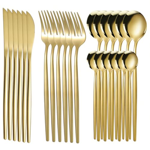 TTSTOIEE couverts de table 24 pièces — ustensiles de cuisine