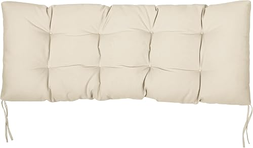 Sorra Home Cojín de banco sólido, 60 x 19 x 3, natural