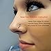 NewkeepsR 3PCS-0.8mm(20g) 316L Surgical Steel Hinged Clicker Segment Seamless Rings, Lobe Cartilage Tragus Earring Nose Hoop-7/8/9mm