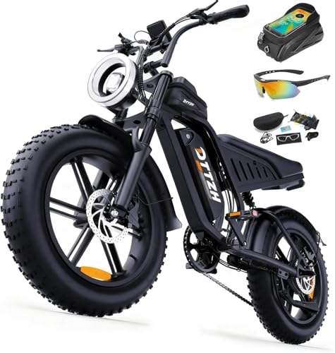 DTTZH F6 Peak 1500W Adult Electric Bike, Fast E Bikes for Adults Electric, 20' x 4' Fat Tire Ebike,...