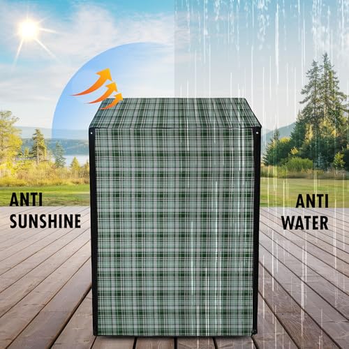 Image of Lithara Front Load Fully Automatic Washing Machine Cover for LG, Samsung, IFB, Whirlpool, Suitable for 5 kg & 5.5 Kg - Waterproof, Dustproof Cover (Print-8)