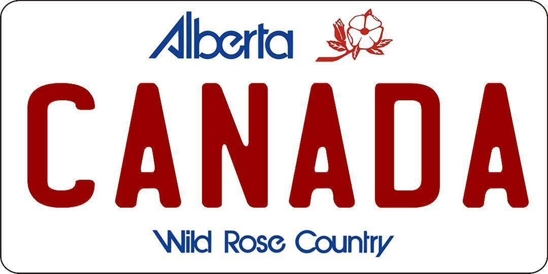 Biopracess Metalpostera2812 Alberta Canada Photo License Plate License Plate 6X12 Inches