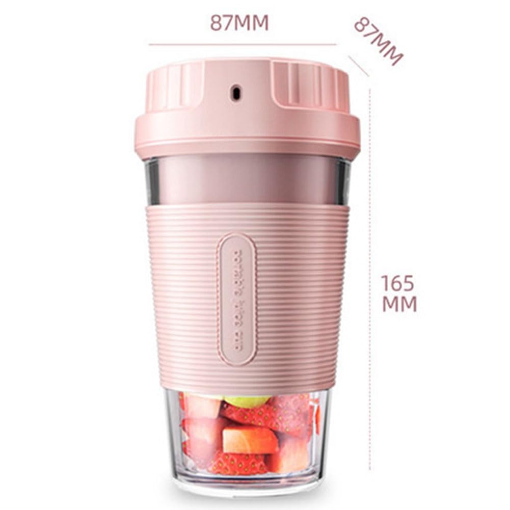 PAHION Mini Blender Smoothie Maker Frullatore per Milkshake Portatile Ricaricabile Tramite USB 18000 Giri/Min con Tazza Tritan BPA da 250 Ml per Frutta, Smoothie, Milkshake, Succo 40W