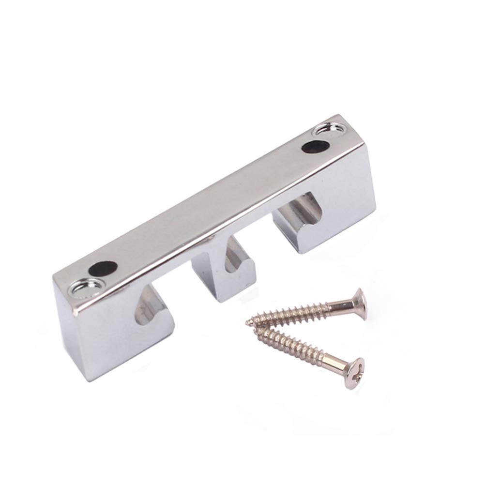 Healifty Roller String Tree Roller String Retainer Guides Metal for 3 String Electric Guitars Bass Parts Replacement (Chrome Color) - Image 4