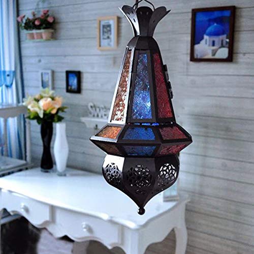 Marokkanische Lampe Pendelleuchte, Marokko Kunsthandwerk Design Deckenleuchte Marokkanische Hängeleuchte E27 Fassung… – Bild 6