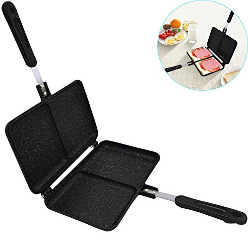 TINTON LIFE Sandwich Toaster Cooker Snack Maker Pressure Pan Nonstick Double Side