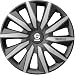 Produktbild Sparco Radzierblenden Milano - 16-Zoll - Grau/Silber - Satz mit 4 Stück