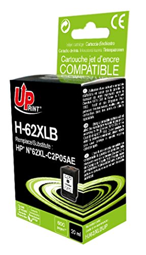 Cartouche d'encre HP 62 XL Noir de marque Uprint pour imprimante