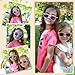 AZorb Kids Polarized Sunglasses TPEE Rubber Flexible Frame for Boys Girls Age 3-8, 100% UV Protection (Pink Green/Blue Mirror + ALL Pink/Grey)