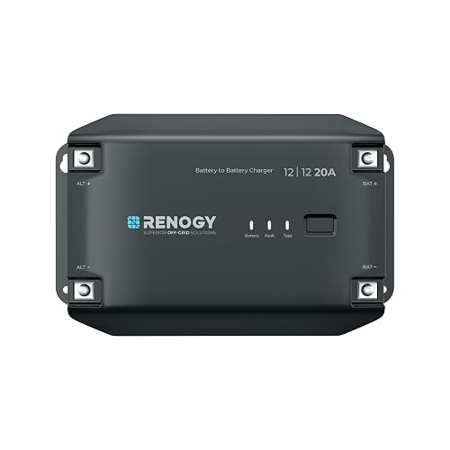 12V 20A DC-DC Battery Charger with LiFePO4 Activation, Waterproof Smart