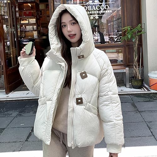 Womens Down Jackets Hoods Outerwear for Women Faux Leather Long Hooded Plain Fall Winter Coats 2025 Y2K2