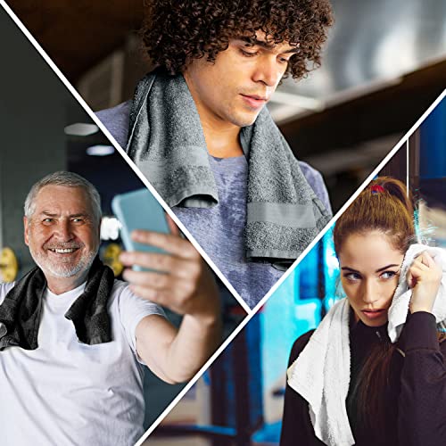 Midland Bedding 8 Piece Bale Towel Set, Cotton Towels Set - 4 Wash Cloths/Face Towels, 2 Bath Towels and 2 Hand Towels for Bathroom. 400 GSM Thread Count (Grey) - Cosy Home Interiors Midland Bedding 8 Piece Bale Towel Set, Cotton Towels Set - 4 Wash Cloths/Face Towels, 2 Bath Towels and 2 Hand Towels for Bathroom. 400 GSM Thread Count (Grey) - Image 7