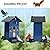 Birdkiss Bird Feeder Squirrel-Proof Outside: Country House Series for Hanging - Metal - 5LBs Seed - Weight-Activated for Outdoors - Large Capacity