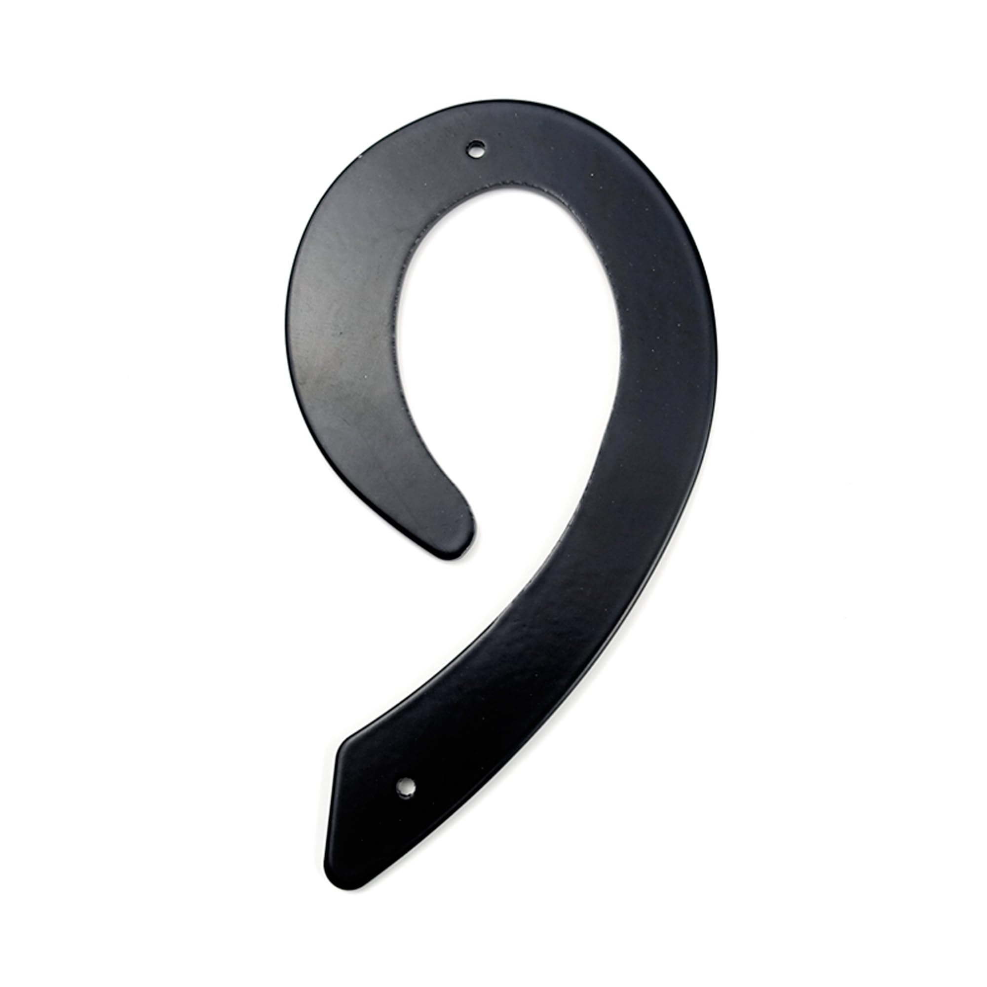 HASWARE 4 Inch Thin Black Aluminum House Numbers, Waterproof Anti-Rust Modern Address Numbers with Mounting Screws, Easy to Install Home Door Numbers for Wall Fence Mailbox Garage (Black, 9) — image 1