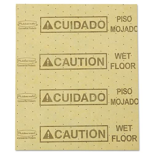 Image of Rubbermaid Commercial Products Over The Spill Pad Refill Absorbent Mat Pads Yellow Large Fast at Absorbing Water /Oil /Beverages for Residential /Commercial /Restaurant /Office /Facility Use