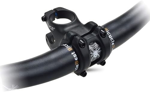 Miniatura 7 de MTB Mountain Bike Stem 31.8 1.575 in 3 grados manillar corto para la mayoría de bicicletas, bicicletas de carretera, BMX, ciclismo