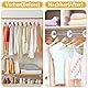 Oungy 60 Stück Rund Kleiderschrank Trenner, Kunststoff Grössentrenner Baby, Kleiderständer Größen Teiler Wiederverwendbar Größentrenner Baby zum Sortieren der Kleidungsgröße und -Farbe (Weiß 8,8x4 cm)