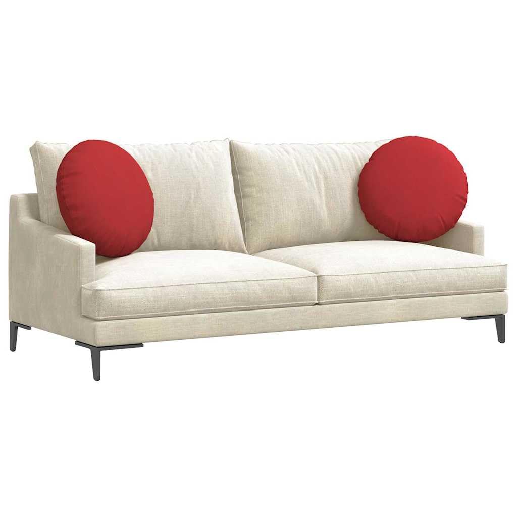 SYDE Cuscini per sedia, 2 pezzi, rosso, 50 x 19 cm