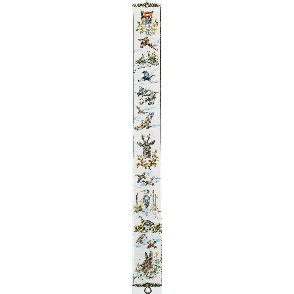 Eva Rosenstand British Wildlife Bell Pull Counted Cross Stitch Kit 13-013
