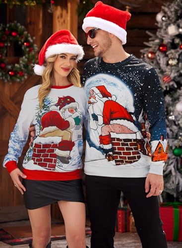 Mainfini Unisex Ugly Christmas Sweatshirts Adult Funny 3D - Image 2