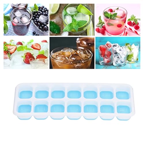 Molde para cubitos de silicona con tapa, 14 cavidades miniatura 5