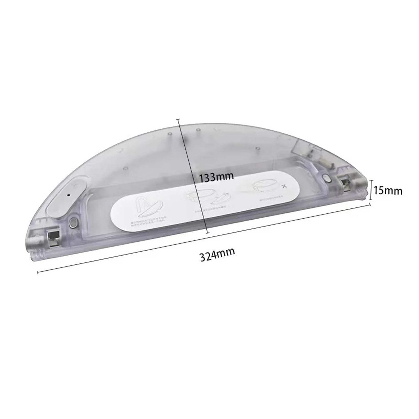 Compatible con Dreame, accesorios for robot barredor F9, control eléctrico especial, tanque de agua.(2pcs Tank white)