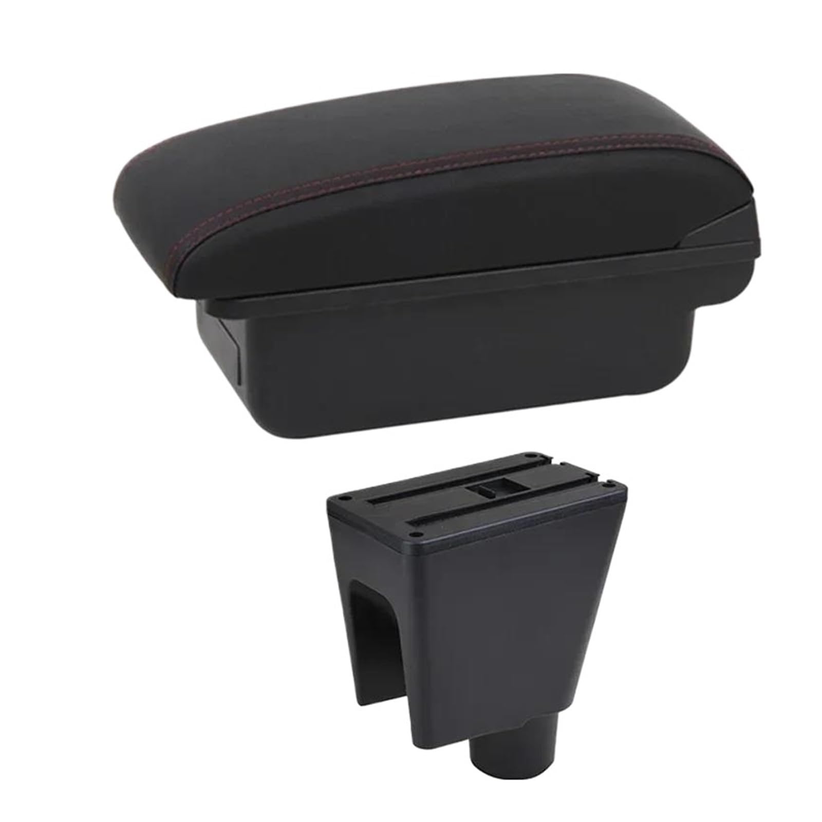 Car Armrest Storage Box Interior Dedicated Retrofit For Chevrolet For Spark III For Aveo T200 Car Arm Rest Box(B1 Red Line)