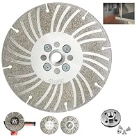 Indestructible Angle Grinding Wheel Multitool Electroplated Diamond 4 1/2 Inch Plus+ Drill Cutting Metal Cutter Discs 4.5 Cut Off Power Angle Grinder Blades 4 1 2 5 Cutoff Tool Attachments (4.5in)