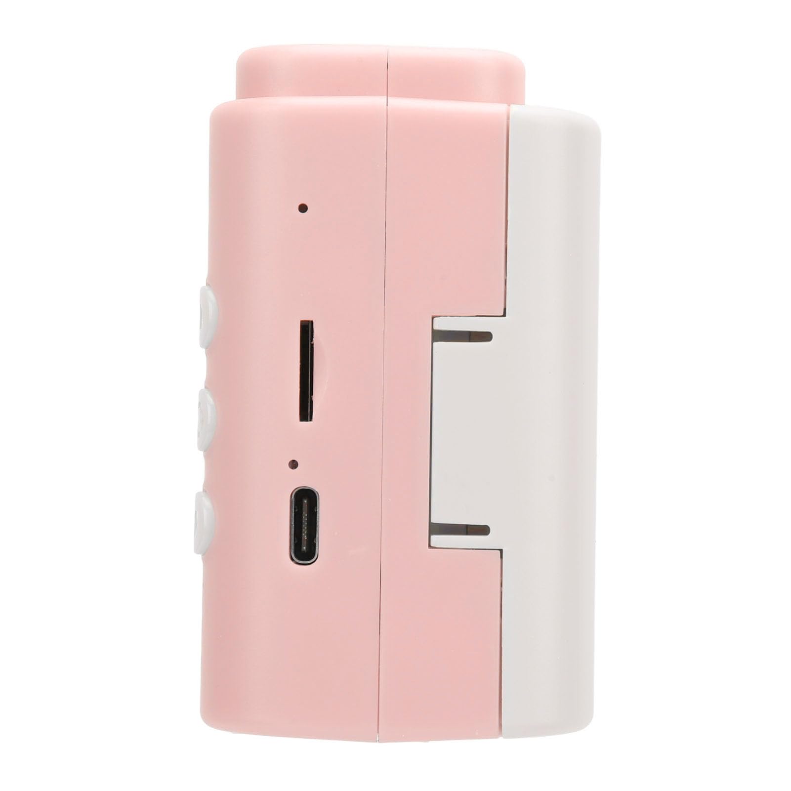 Drukarka do Aparatu dla Dzieci, Podwójny Obiektyw 8x Cyfrowy Zoom, Ekran 2,8 Cala, Autofokus, Druk, 3 Bułki, ładowne, Chłopcy i Dziewczęta (PINK)