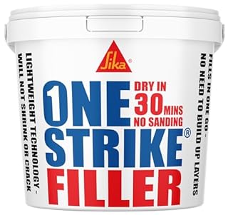 Sika One Strike Multi-Purpose Ready To Use Filler, White, 1 Litre