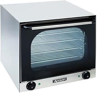 Adcraft COH-2670W Half-Size Electric Countertop Convection Oven, Stainless Steel, Portable, 220v, CE NSF Listed (Includes ...