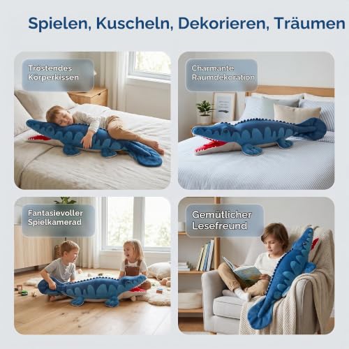 Tiny Heart Mosasaurus Dinosaurier Plüschtier - Realistisches Stofftier, Niedliches und Weiches Geschenk für Kinder… – Ansicht 6