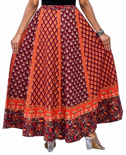 Image of Premium Cotton Skirt for Women with Pocket, Free Size