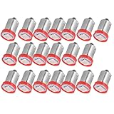 cciyu BA9S 53 57 1895 64111 Instrument Panel Dash Gauge Cluster Ash Tray Light Bulbs Replacement fit for Glove Box License Plate Boat Cabin Light Lamp Blue (10 Pack red)