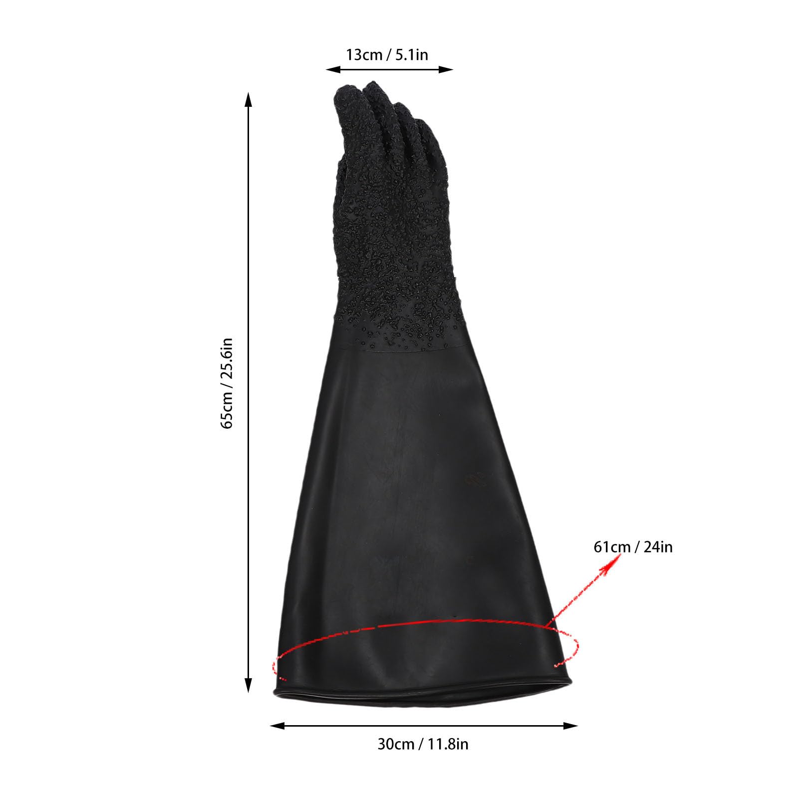 Flexible Sandblast Gloves for Protective Work, Wear-Resistant