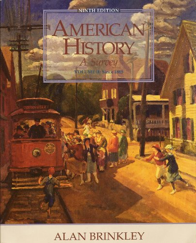 American History, a Survey (With Map: Book and Map 0079121195 Book Cover